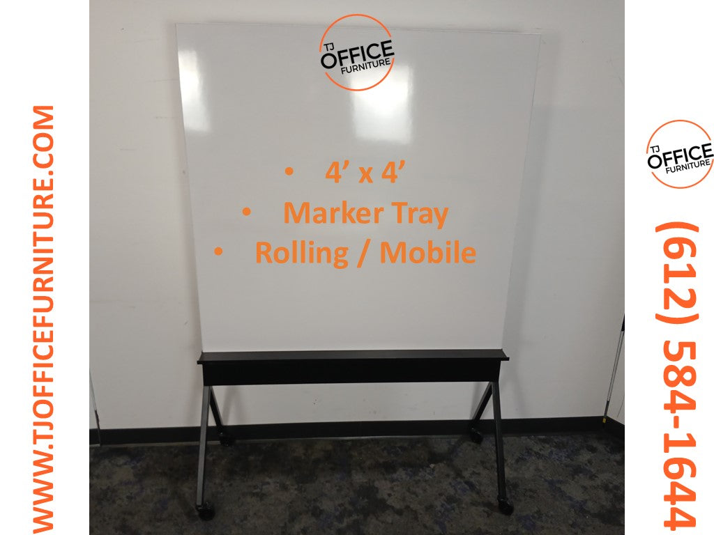 Rolling Whiteboard / Dry Erase (#6373)
